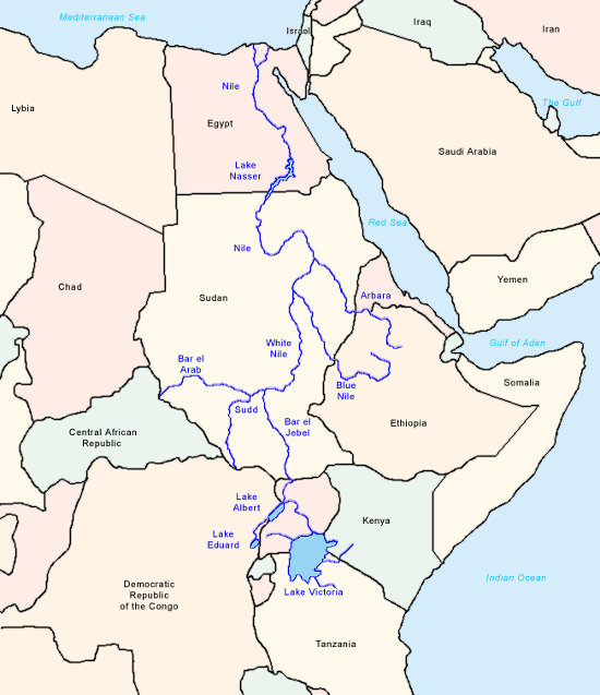 Einzugsgebiet des Nil
