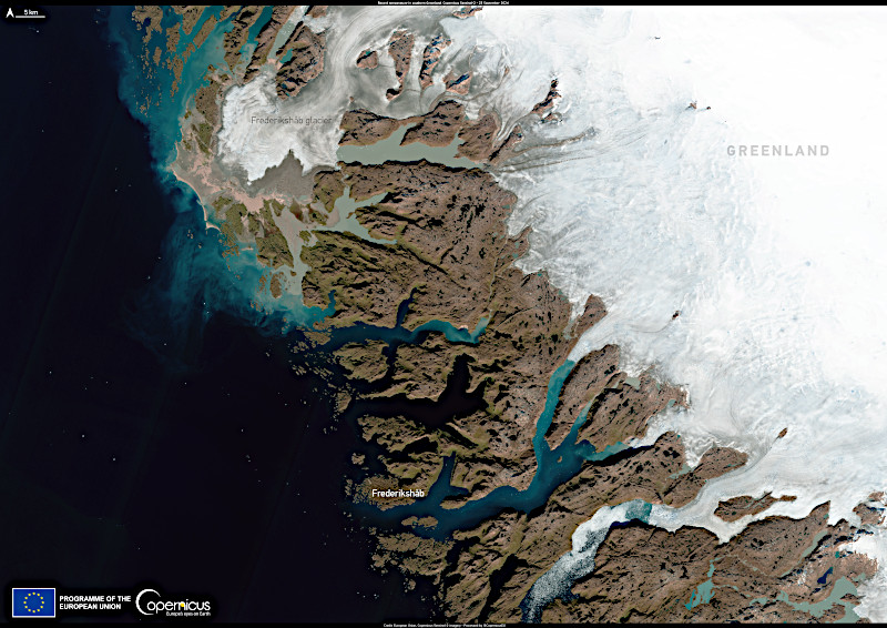 copernicus image of greenland